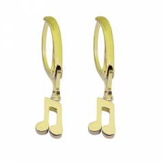 ganchos de pendientes de oro de moda de acero inoxidable  PE126