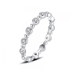 Anillos de diamantes de joyería de plata esterlina 925 para mujer  J1311