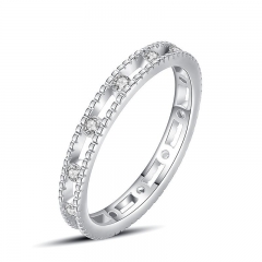 Anillos de diamantes de joyería de plata esterlina 925 para mujer  J1183