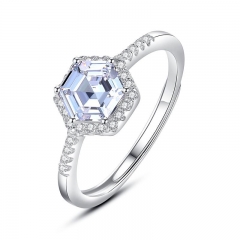 Anillos de diamantes de joyería de plata esterlina 925 para mujer  JZ1313