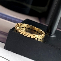 Moda joyería chapada en oro de 18k mujeres anillo de acero inoxidable joyeria  RS-1420