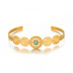 Mujeres de joyas de brazaletes de oro de acero inoxidable de moda ZC-0651