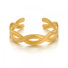Mujeres de joyas de brazaletes de oro de acero inoxidable de moda ZC-0654