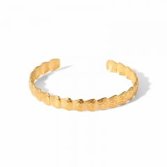 Mujeres de joyas de brazaletes de oro de acero inoxidable de moda ZC-0686
