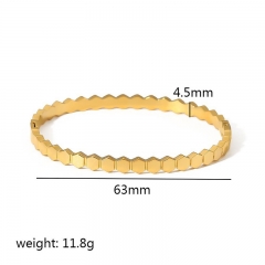 Mujeres de joyas de brazaletes de oro de acero inoxidable de moda ZC-0678