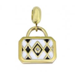 Stainless Steel 18K Gold plated pendant charm Jewelry Accessory  PD0882WG