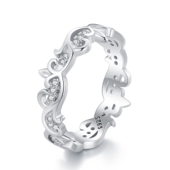 925 anillos de joyería de plata de ley para mujeres  BSR489