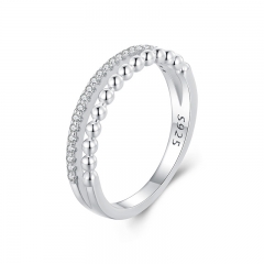 925 anillos de joyería de plata de ley para mujeres  BSR463
