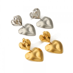 Pendientes de la gota de oro de acero inoxidable de las mujeres de la joyería ES-2819