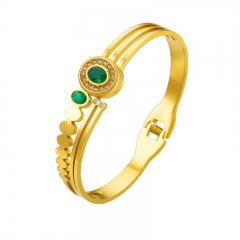 pulsera chapada en oro brazalete joyería mujeres de lujo  ZC-0700