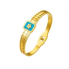 pulsera chapada en oro brazalete joyería mujeres de lujo  ZC-0716