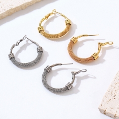 Pendientes de joyería de regalo minimalistas de acero inoxidable para mujer  ES-3025