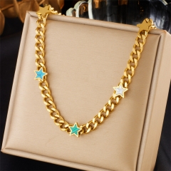 collar de mujer 18 chapado en oro collar joyería NS-1896A