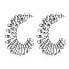 Pendientes de joyería de regalo minimalistas de acero inoxidable para mujer  ES-3004S