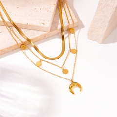 collar de mujer 18 chapado en oro collar joyería NS-1895