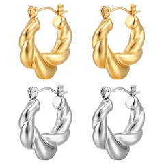 Pendientes de moda de alta calidad chapados en oro de acero inoxidable para mujer  ES-3089