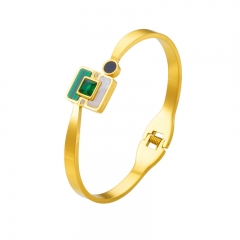 pulsera chapada en oro brazalete joyería mujeres de lujo  ZC-0701