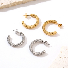 Pendientes de joyería de regalo minimalistas de acero inoxidable para mujer  ES-3014