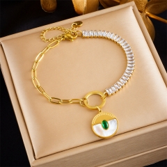 pulsera de acero inoxidable de oro joyería de mujer  BS-2594