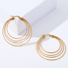 Pendientes de joyería de regalo minimalistas de acero inoxidable para mujer  ES-3002G