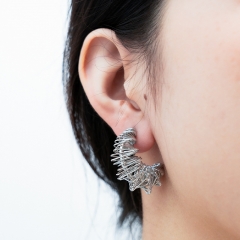 Pendientes de joyería de regalo minimalistas de acero inoxidable para mujer  ES-3003S