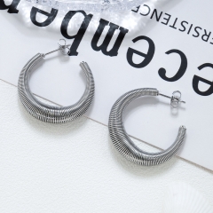 Pendientes de joyería de regalo minimalistas de acero inoxidable para mujer  ES-3018S